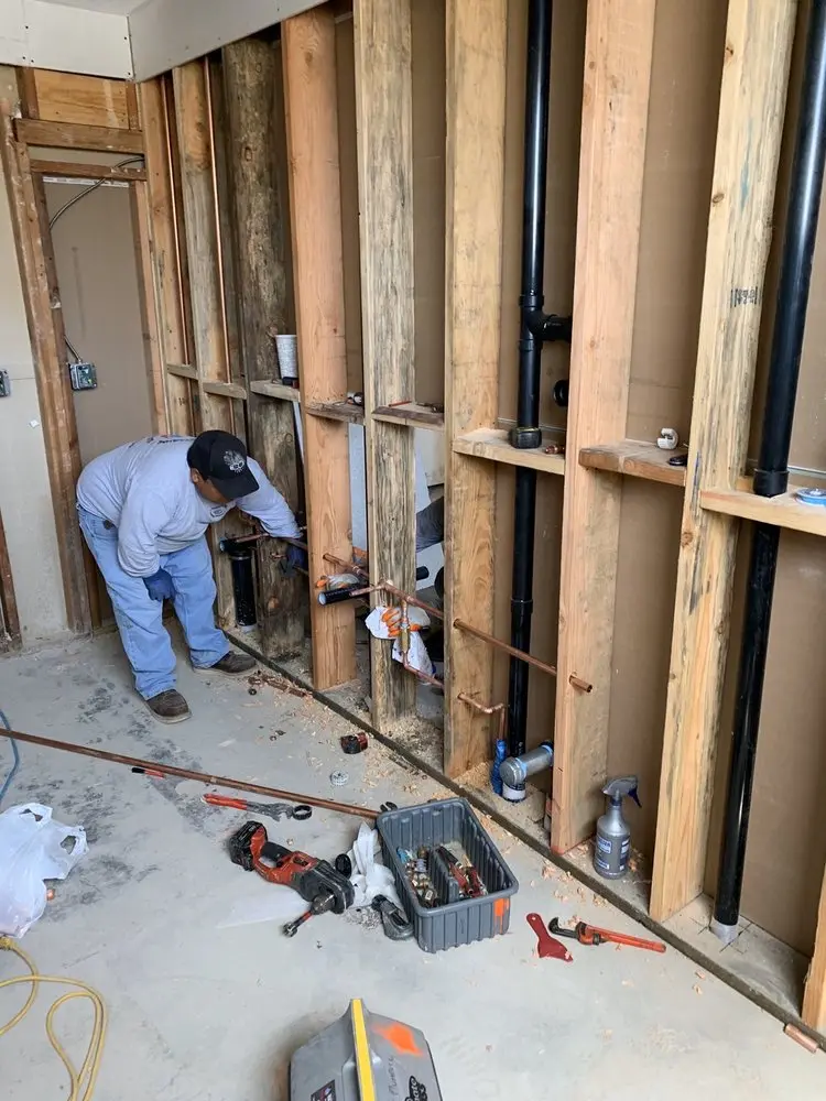 Commercial rough-in plumbing for Gas Line Repair in Parkhill